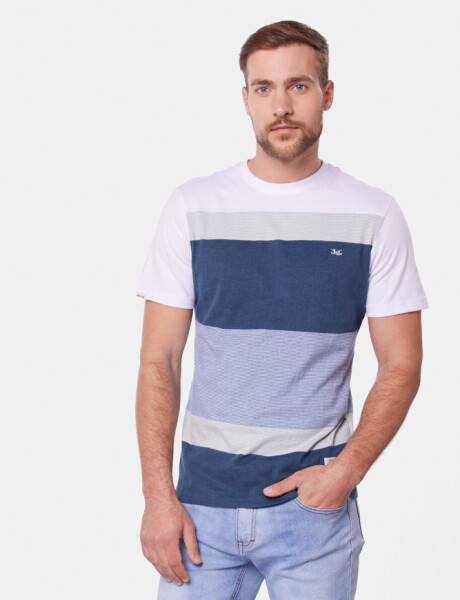REMERA RAYADA Marino