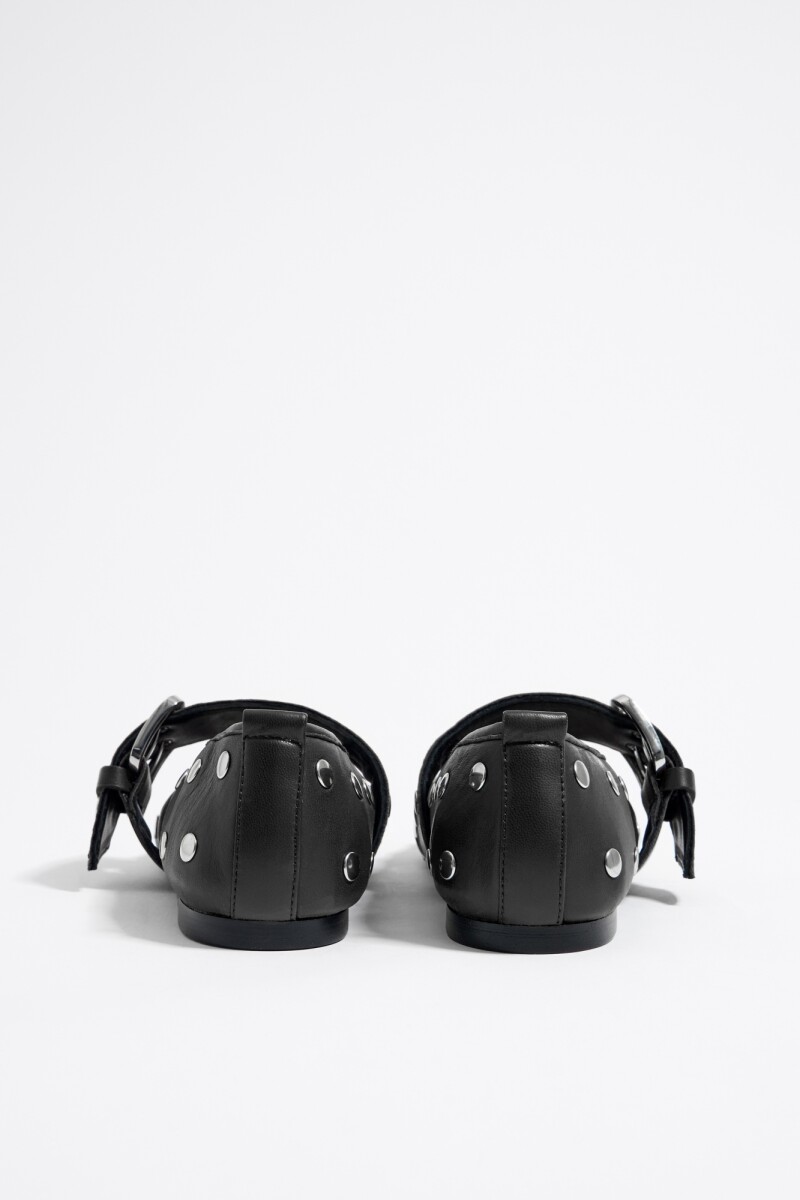 BAILARINA TACHAS PIEL Negro