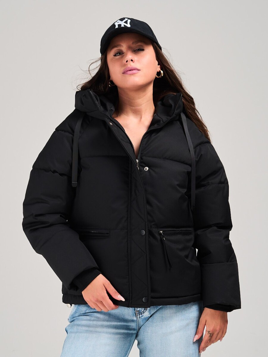Campera Puffer Slowly - Black 