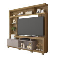 RACK "HOME THEATER FORMOSA" 2.1 - LAMINA MEL/CACAO Rack "home Theater Formosa" 2.1 - Lamina Mel/cacao