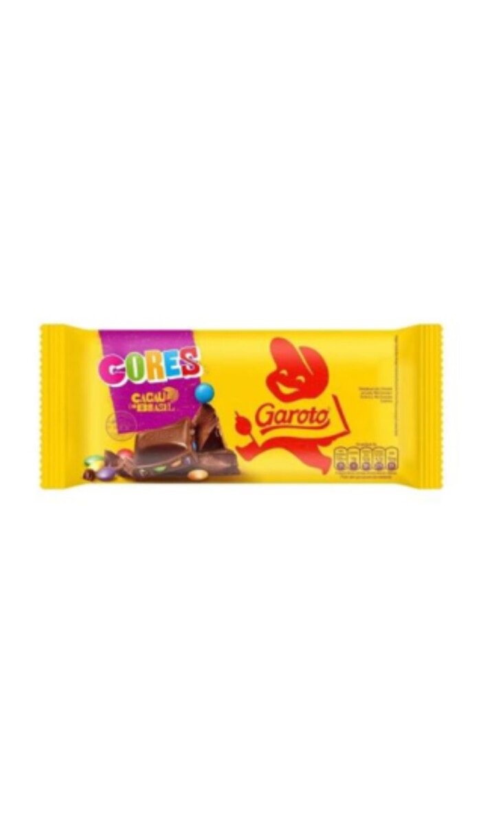 CHOCOLATE GAROTO (06)COLORES TABLETA 80 GRS 