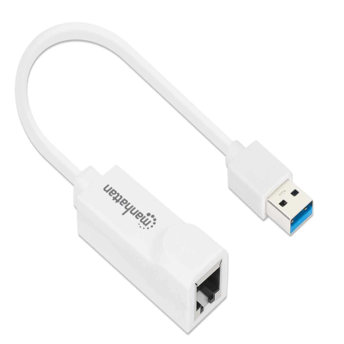 Manhattan adaptador USB-A a Ethernet White 