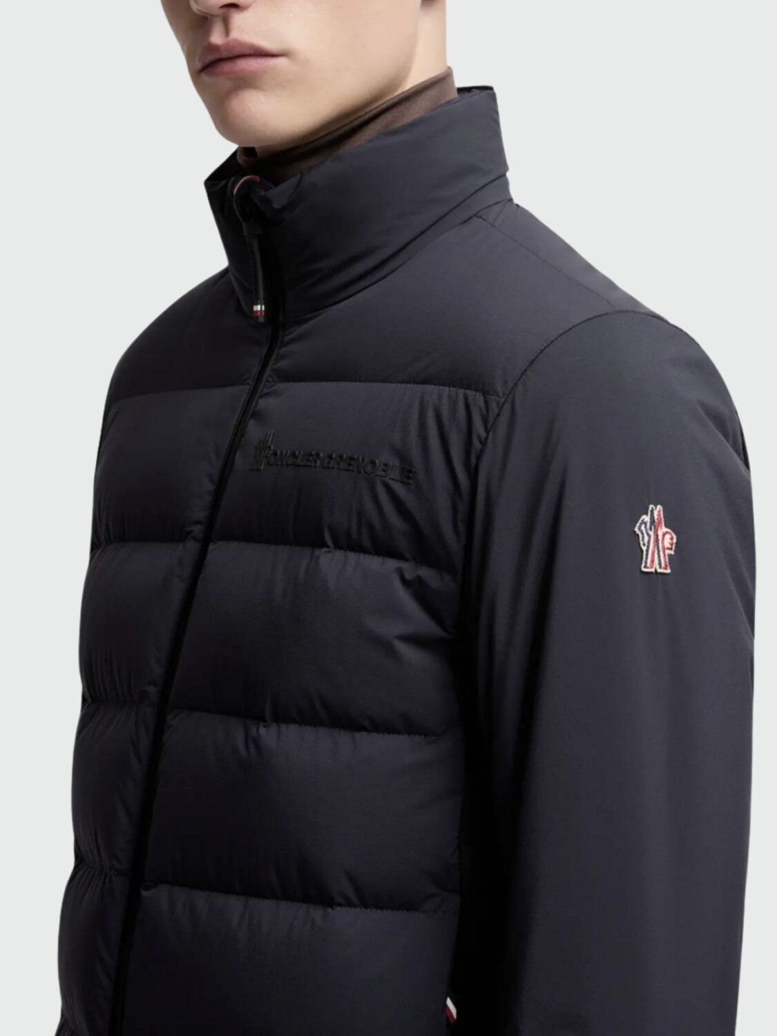 MONCLER - Campera de Plumas Agaripe Azul Marino