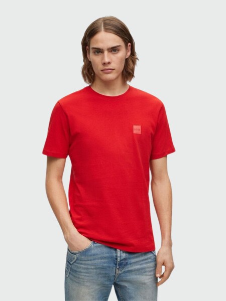 BOSS -Remera de algodón básica, TALES Bordó