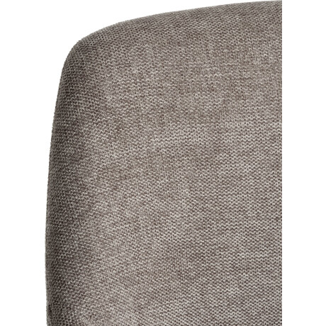 Silla De Comedor Rostrup Giratoria Tela Arena/Negro