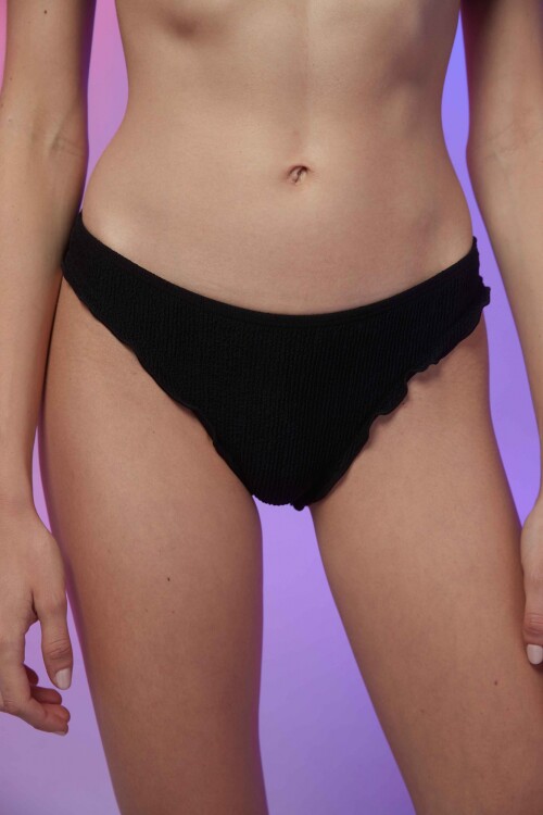 Bikini Kiwi Negro Texturado