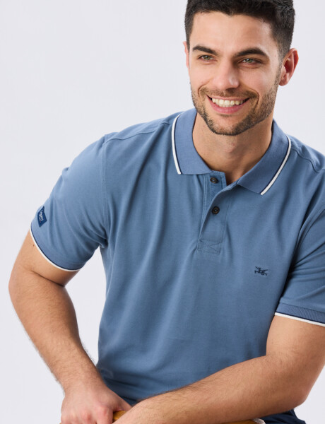 REMERA POLO LISA PIQUÉ Piedra