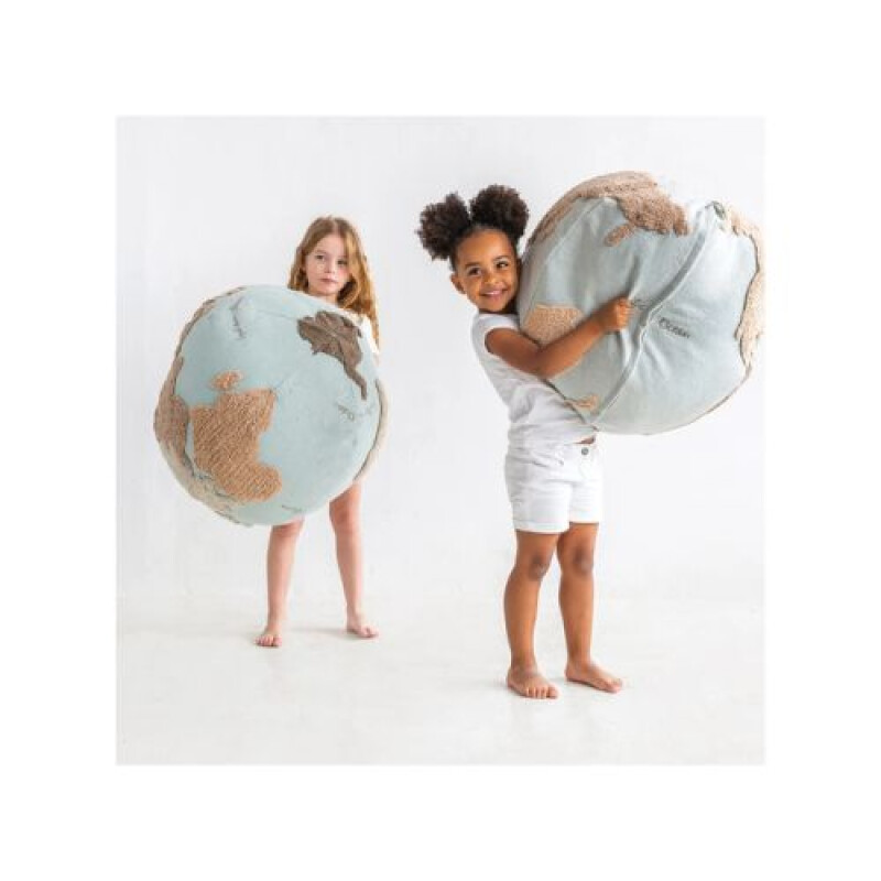 Pouf Lavable - World Map - Lorena Canals Pouf Lavable - World Map - Lorena Canals