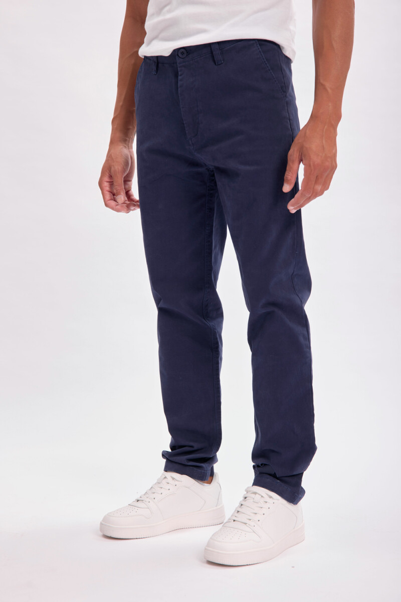 Pantalón chino Azul Marino