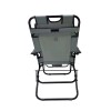 Silla playera Discovery plegable Gris