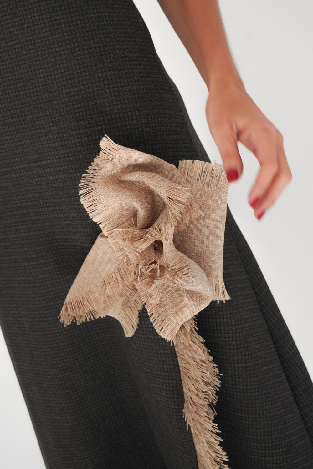 Dress Gotic Tweed Gris Oscuro