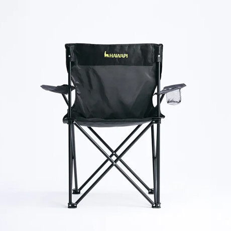Silla Camping Hawapi Kaypi con Posa Vaso Negro Ub NEGRO