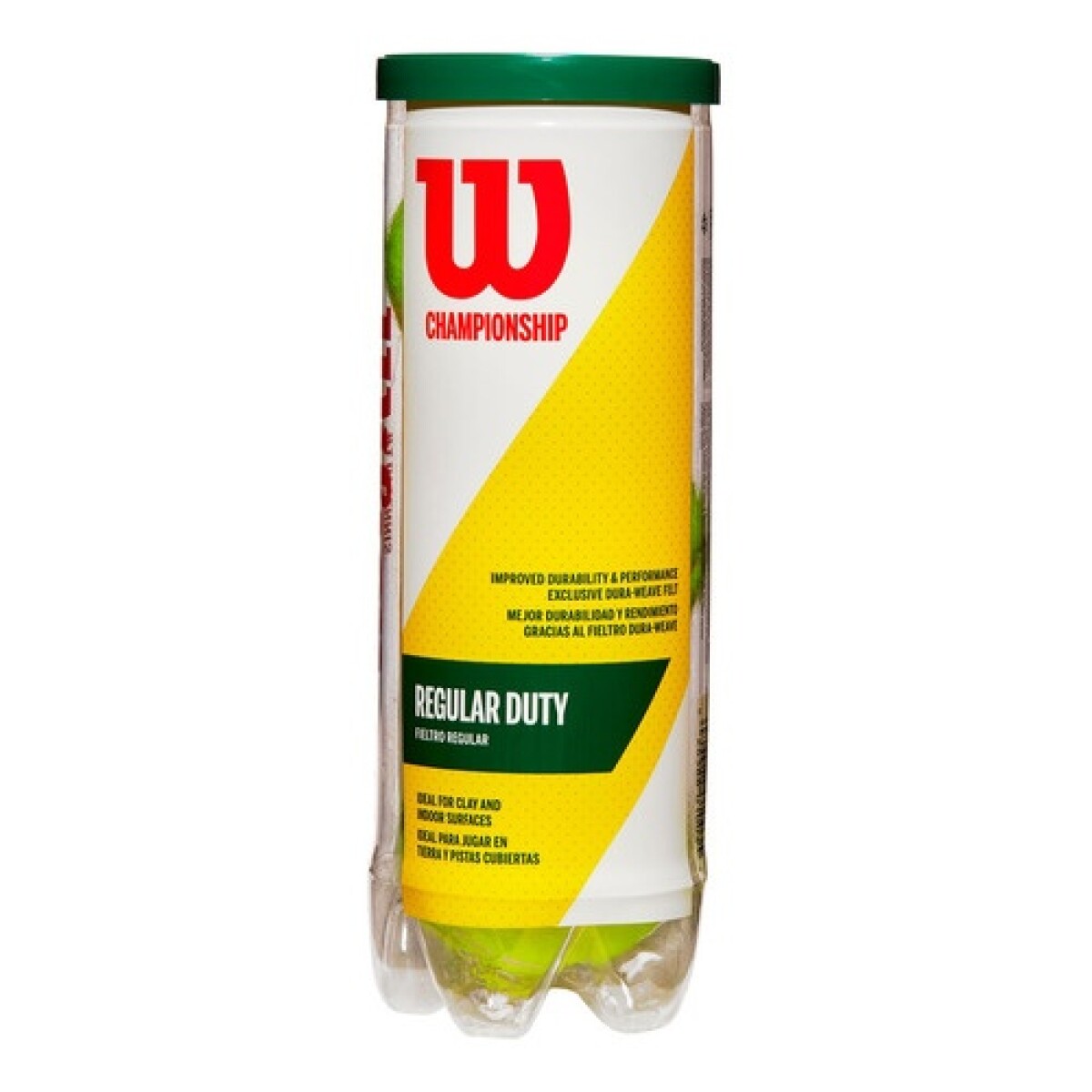 Tubo x3 pelotas de Tenis Wilson Regular Duty Profesional 
