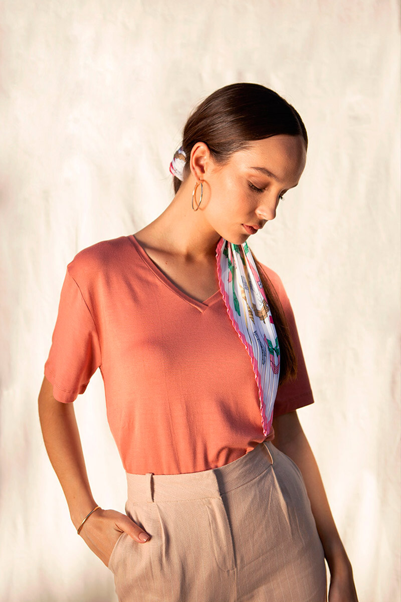 Remera Daily - Coral 