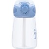 Vaso transparent boquilla BUBA celeste