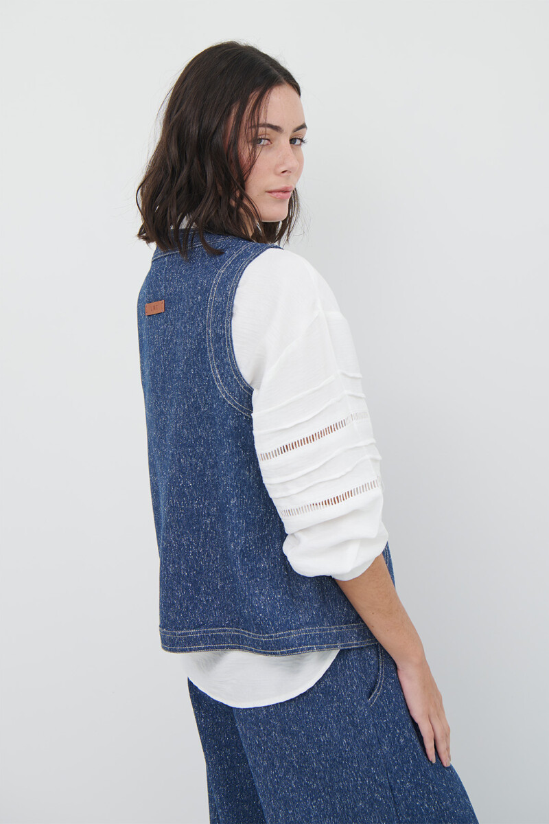 CHALECO MINI ESPIGA AZUL