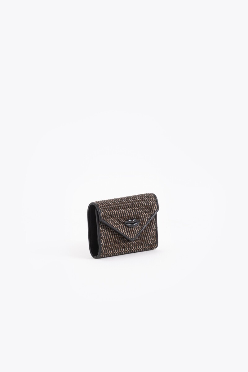 BILLETERA LIPSTICK KNIT Negro