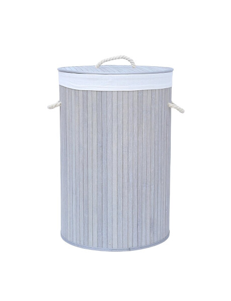 CESTO PLEGABLE R. D40X60CM C/TAPA,FUNDA BAMBÚ GRIS CESTO PLEGABLE R. D40X60CM C/TAPA,FUNDA BAMBÚ GRIS