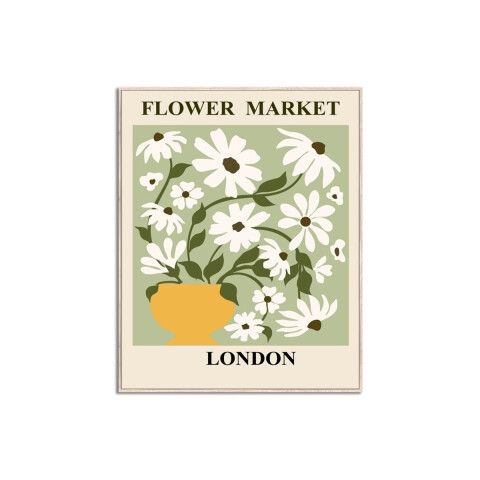 CUADRO 40x50cm MARCO FLOWER MARKET LONDON CUADRO 40x50cm MARCO FLOWER MARKET LONDON