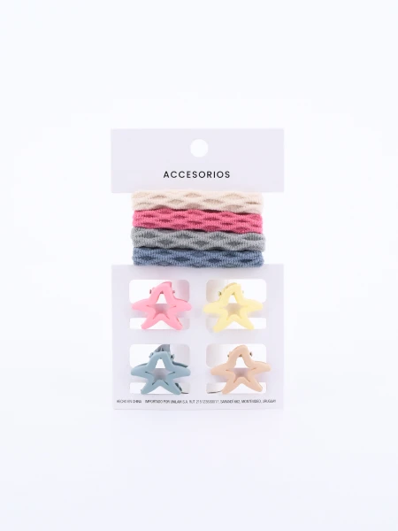 COLERO + BROCHE MULTICOLOR