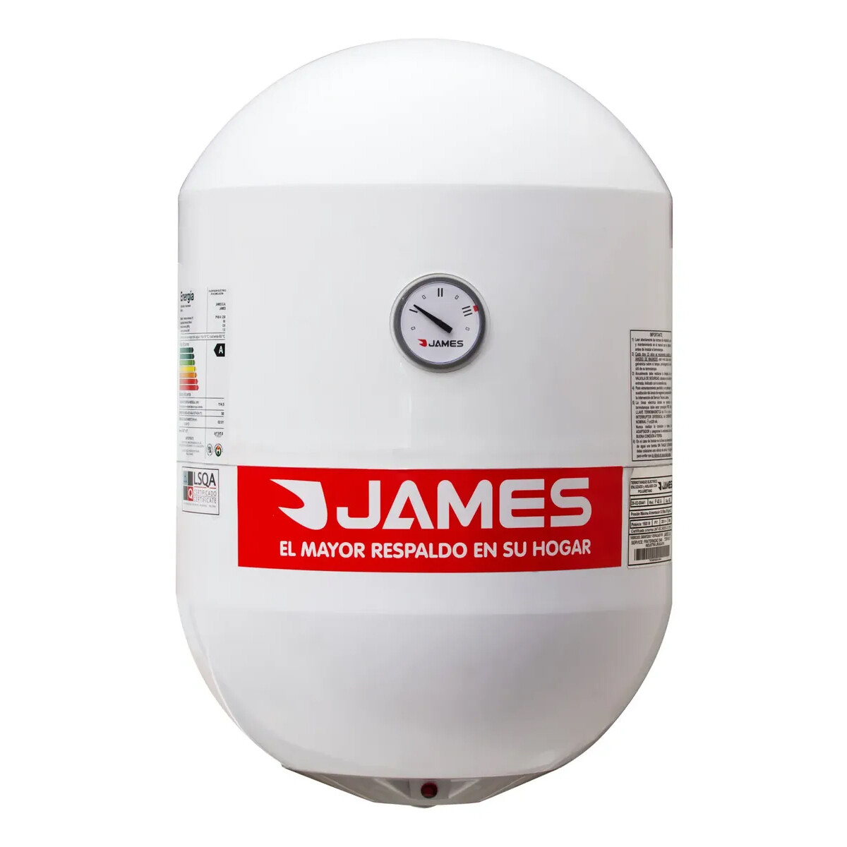 TERMOTANQUE JAMES 40 L P40 A” -G2 ACERO Cilindrico 