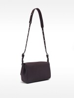 Bolso Bandolera Con Solapa marron