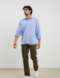 012581 CAMISA HARRINGTON LABEL Azul