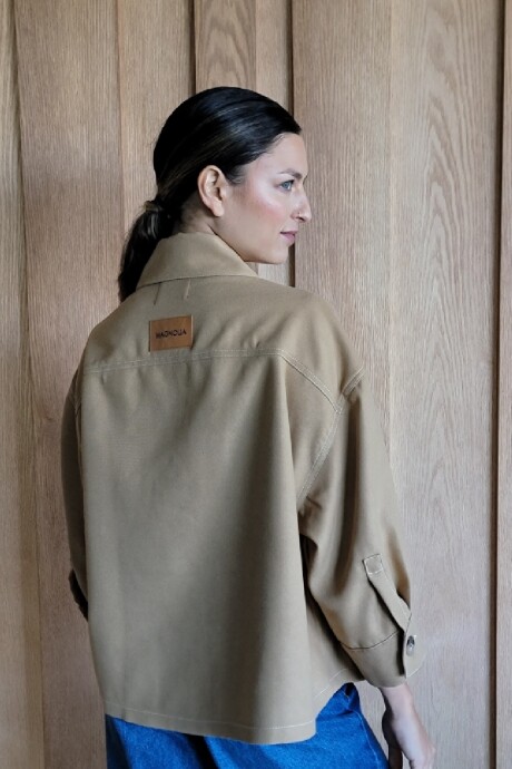 Sobrecamisa Renata Camel Claro