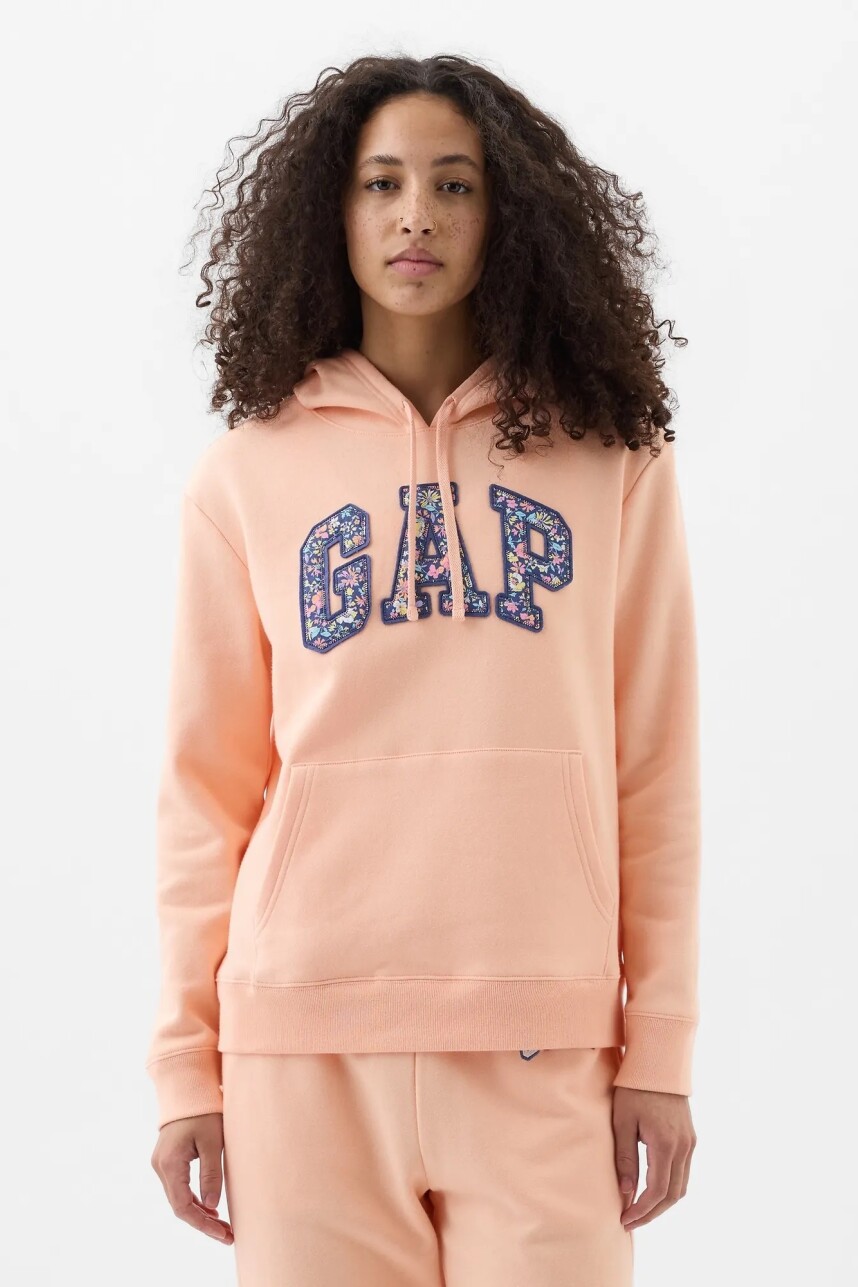 Canguro Logo Gap Con Felpa Mujer Peach Floral