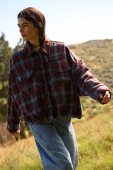 Chaqueta Olyra Celeste/Bordeaux