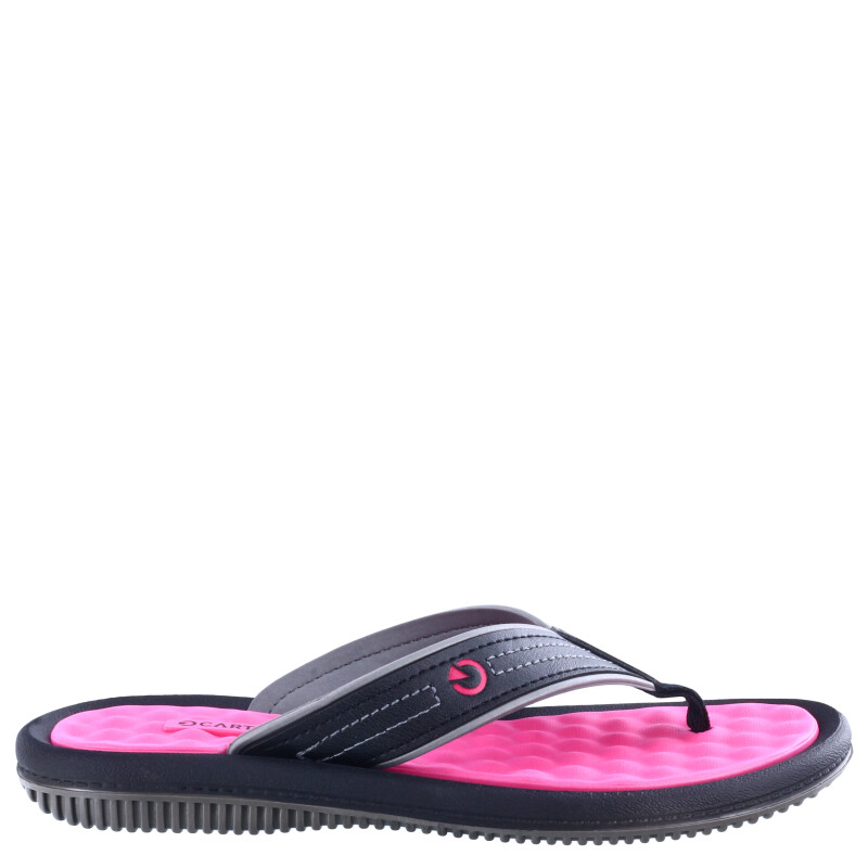 Sandalia de Mujer Cartago Ojota Figi Wns Negro - Rosa