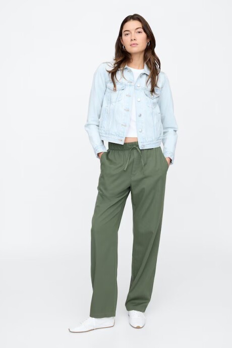 Pantalón Twill Easy Mujer Thyme 19-0309 Tcx