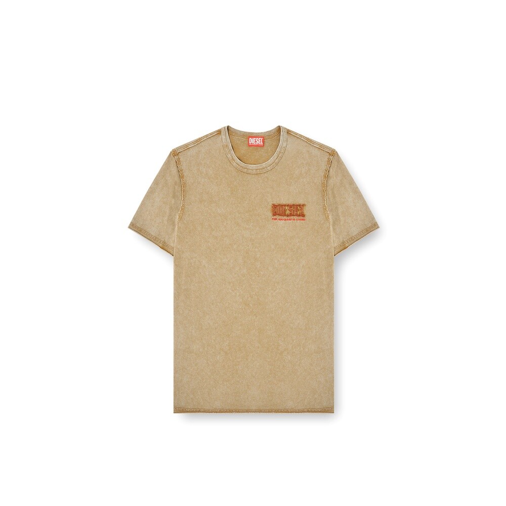 Polos Urbano Para Hombre T-Rawjust-V1 T-Shirt Marron claro