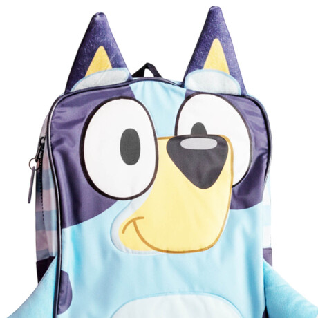 Lonchera Mochila Infantil Bluey Felpa Suave Escolar Azul