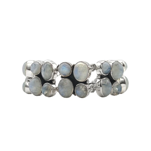Pulsera Formas-Plata 925-Piedra Luna-PU3460 Conpiedra