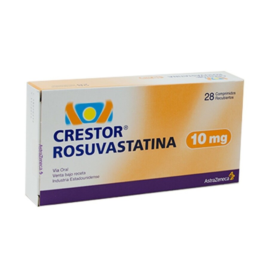 Crestor 10 mg 28 Comprimidos Recubiertos - AstraZeneca Crestor 10 mg 28 Comprimidos Recubiertos - AstraZeneca