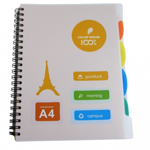 CUADERNO A4 12KPP TAMAÑO 21,4X29,4 COLOR AMARILLO
