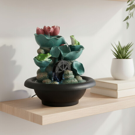 Fuente De Agua Flor De Loto Con Rueda Fuente De Agua Flor De Loto Con Rueda