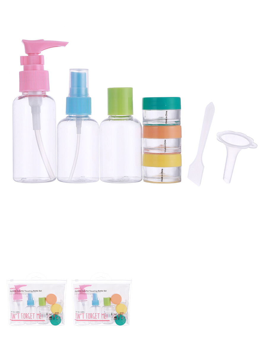 Set de frascos multicolor 