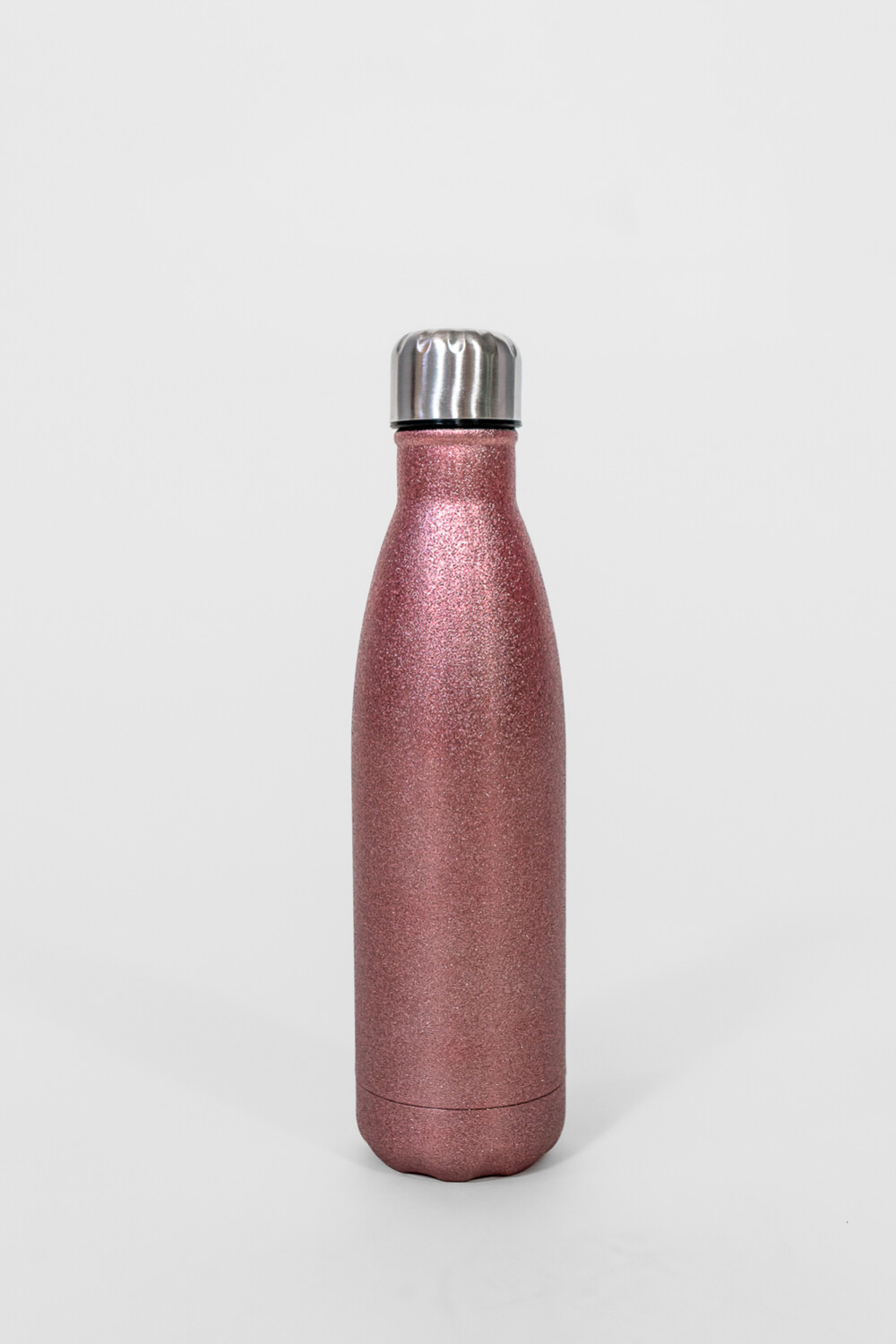 Botella Agua Metalizada Rosa