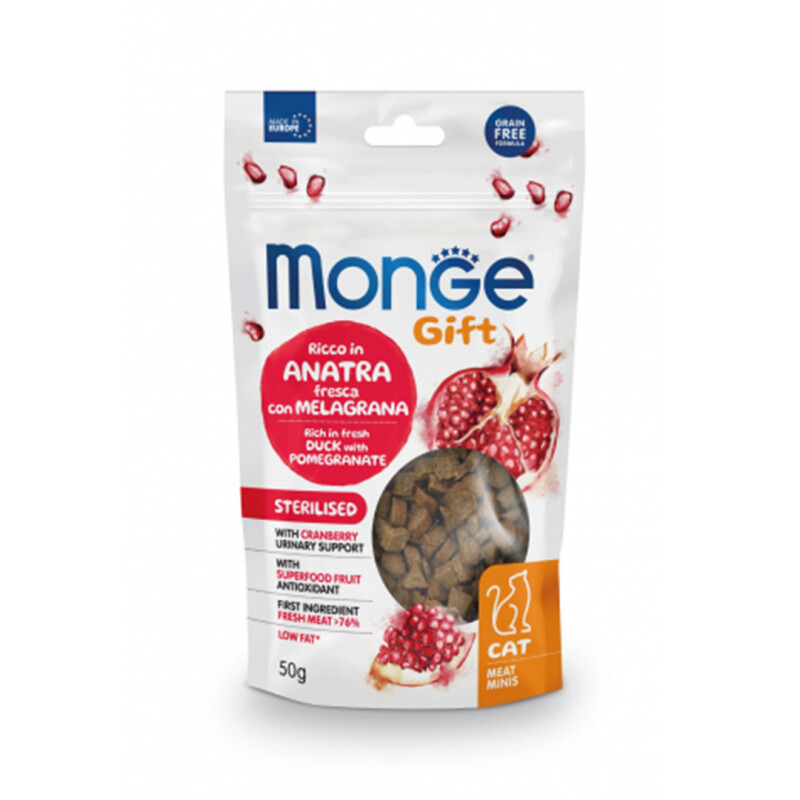 Monge Gift Meat Minis Cat Sterilised 50 grs Monge Gift Meat Minis Cat Sterilised 50 grs