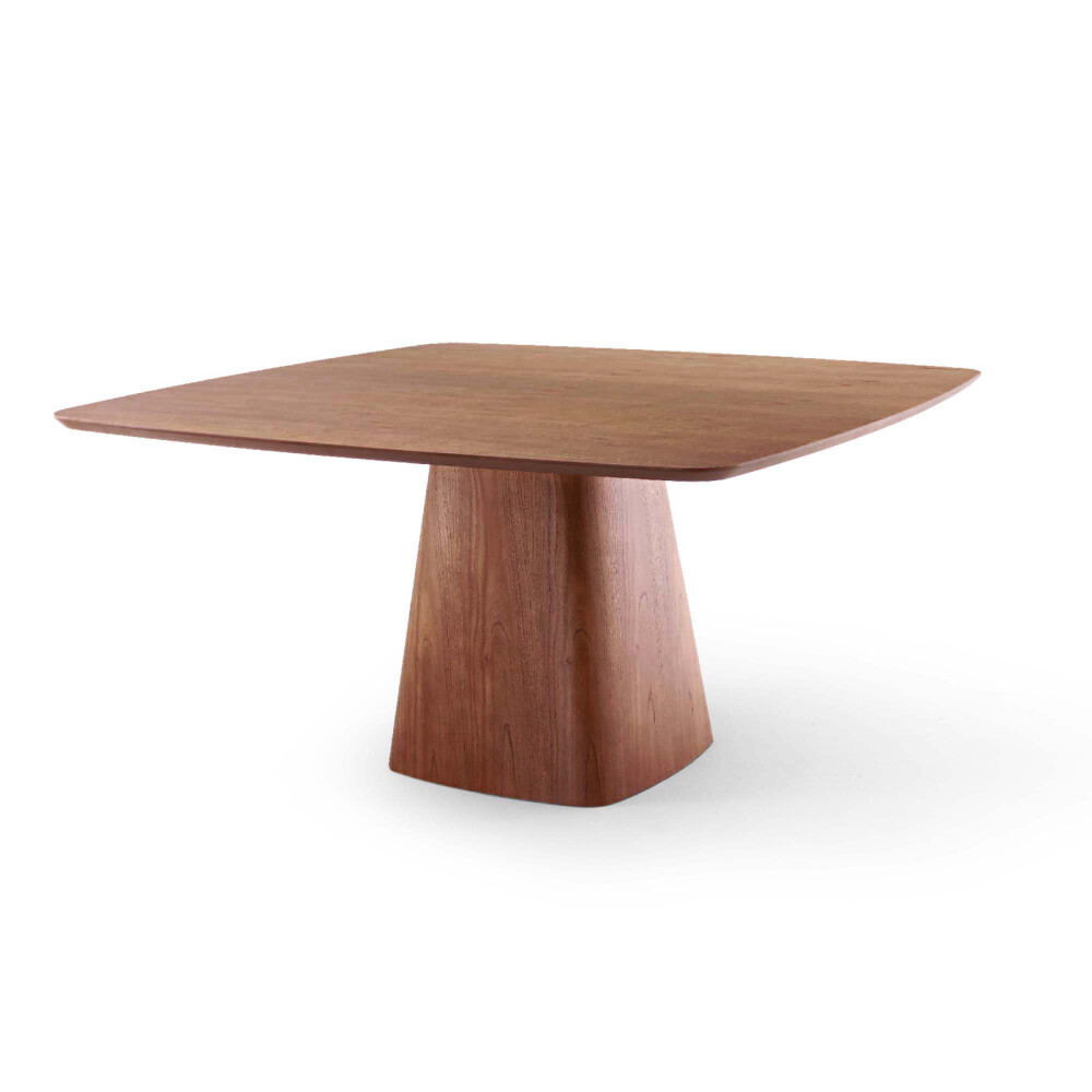 MESA DE COMEDOR CUADRADA MDF-Y-MADERA MARRON ALICE NEW