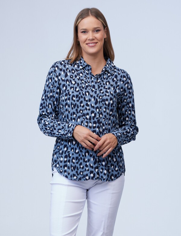 Camisa Animal Print GRIS/MULTI