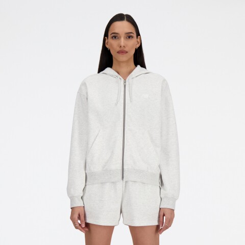 Campera New Balance de Dama - FULL ZIP HOODIE - WJ41501AHH GREY