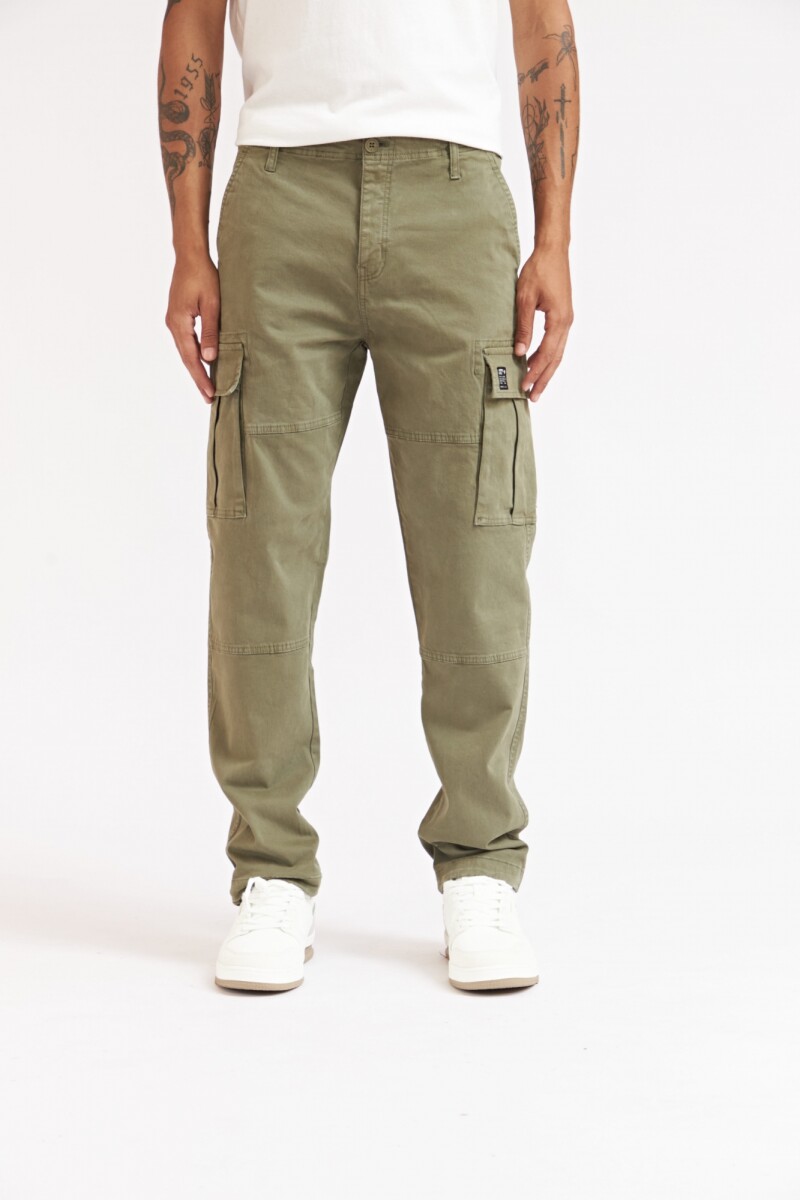 PANTALON CARGO ABETO - VERDE 