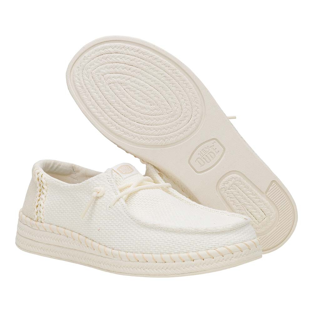 Wendy Espadrille Woven - Mujer White
