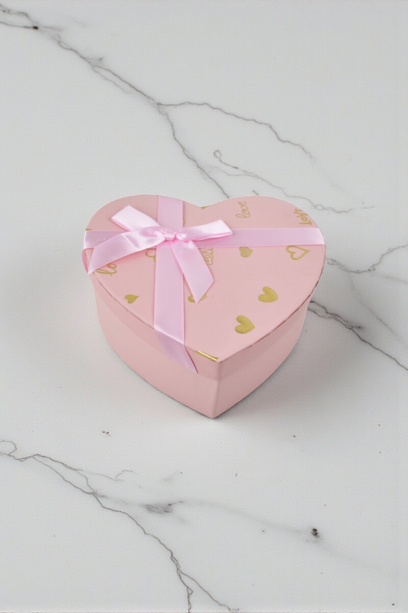 Caja Rigida Corazon 21 cm - ROSADO 