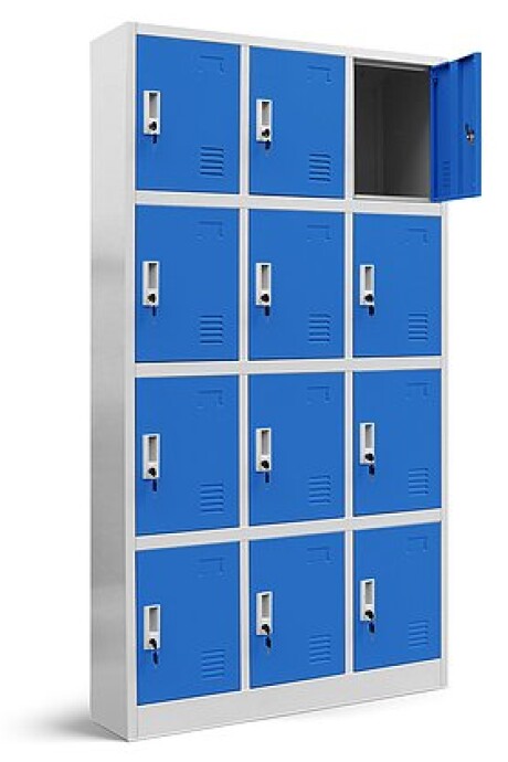 Guardabultos Locker Metálicos De 12 Puertas Guardarropas Azu Guardabultos Locker Metálicos De 12 Puertas Guardarropas Azu