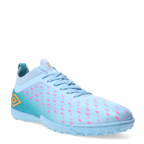 Championes de Hombre Umbro Limit TF Celeste - Rosado - Anaranjado