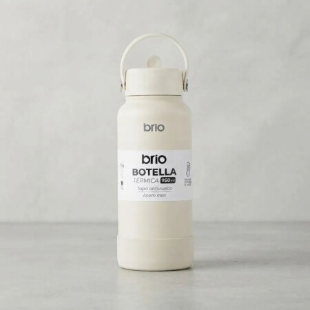 Botella Termica Brio 950ml Acero Inoxidable Color Crema Botella Termica Brio 950ml Acero Inoxidable Color Crema